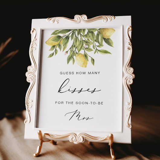 レモンブライダルシャワーはキスのサインを推測 ポスター