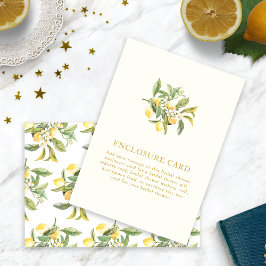 レモンブライダルシャワーエンクロージャカード エンクロージャーカード