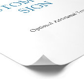 レモンブライダルシャワーカスタム文字標識 ポスター (角)