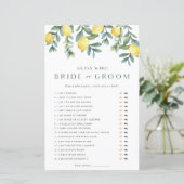 レモンブライダルシャワーゲーム彼は彼女が言った (スタンド正面)