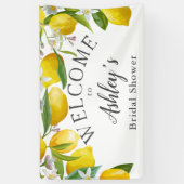 レモンブライダルシャワーパーティー歓迎 横断幕 (縦)