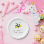 レモンブライダルシャワープレート,トロピカル ペーパープレート (パーティー)