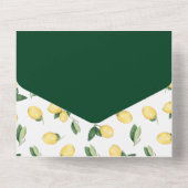 レモンブライダルシャワーレシピカードティアオフ招待状 オールインワン招待状 (裏面)