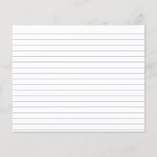 レモンブライダルシャワーレシピカード (裏面)