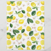 レモンブライダルシャワーレシピカード チラシ (裏面)