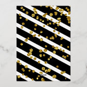 レモンブライダルシャワー実在 箔招待状 (裏面)