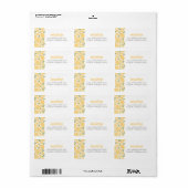 レモンブライダルシャワー差出人住所ラベル ラベル (フルシート)