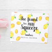 レモンブライダルシャワー彼女は彼女のメインの絞りを見つけた ゲストブック