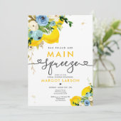 レモンブライダルシャワー彼女は彼女のメインの絞りを見つけた 招待状 (スタンド正面)