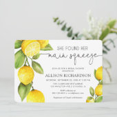 レモンブライダルシャワー彼女は彼女のメインの絞りを見つけた 招待状 (スタンド正面)
