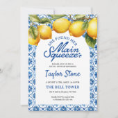レモンブライダルシャワー招待（写真あり） 招待状 (正面)