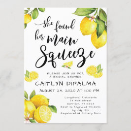 レモンブライダルシャワー招待 招待状