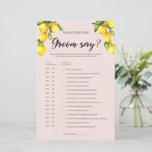 レモンブライダルシャワー新郎が何と言ったか (スタンド正面)