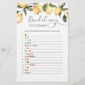 レモンブライダルシャワー絵文字ゲーム (正面)