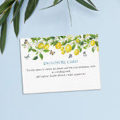 レモンブライダルシャワー エンクロージャーカード