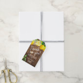 レモンブライダルシャワー ギフトタグ (より糸付き)