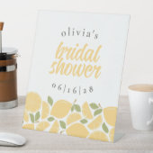 レモンブライダルシャワー パーソナライズされた 台座サイン (インサイチュ)