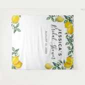 レモンブライダルシャワーBackdropフォトブース タペストリー (正面(横))