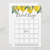 レモンブライダルビンゴゲーム 招待状 (正面/裏面)