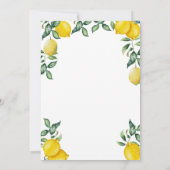 レモンブライダルブランチ招待カード 招待状 (裏面)