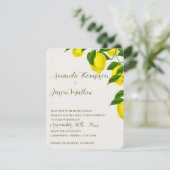 レモンブライトかわいらしイエローシトラス結婚ズ 招待状 (スタンド正面)
