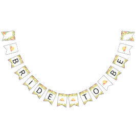 レモンブライドはブライダルシャワーのバンティングフラグ バンティングフラッグ