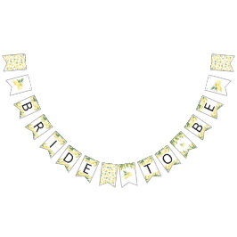 レモンブライドはブライダルシャワーのバンティングフラグ バンティングフラッグ