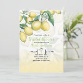 レモンブランズホワイト&イエローカントリー素朴 招待状 (スタンド正面)