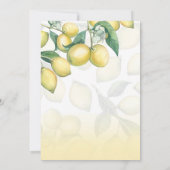レモンブランズホワイト&イエローカントリー素朴 招待状 (裏面)