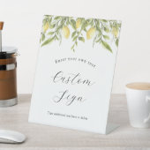 レモンブランチグリーンカスタムリー文字サイン 台座サイン (インサイチュ)