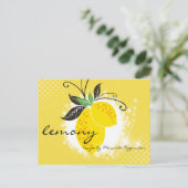 レモンブランチベーキング料理クックブックレシピカード ポストカード (スタンド正面)