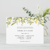 レモンブランチリハーサルディナー招待状 招待状 (スタンド正面)