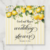 レモンブランチ地中海のサマーウェディングシャワー フェイバータグ (正面)