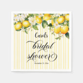 レモンブランチ地中海のサマーブライダルシャワー スタンダードカクテルナプキン (正面)