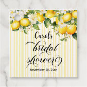 レモンブランチ地中海のサマーブライダルシャワー フェイバータグ (正面)