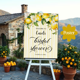 レモンブランチ地中海のサマーブライダルシャワー ポスター