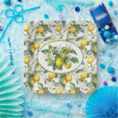 レモンブランチ水彩 ペーパープレート (パーティー)