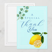 レモンブルーありがとう サンキューカード (正面/裏面)
