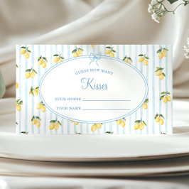 レモンブルーイタリアンいくつのキスを推測 エンクロージャーカード