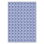 レモンブルーイタリアンタイルブライダルシャワーテーブルカード テーブルナンバー (裏面)