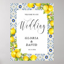 レモンブルータイルウェルカム結婚ーズ