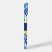 レモンブルータイルバックスプラッシュモノグラム Case-Mate iPhoneケース (裏面 / 右)