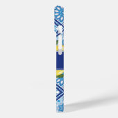 レモンブルータイルバックスプラッシュモノグラム Case-Mate iPhoneケース (裏面 / 左)