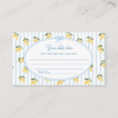 レモンブルーデイタリアンートナイトアイディア エンクロージャーカード (正面)