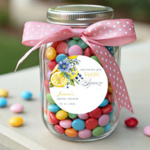 レモンブルーフローラシトラスブライダルシャワー