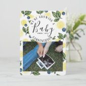 レモンブルーベリー妊娠発表 招待状 (スタンド正面)