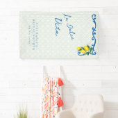 レモンブルーラドルチェヴィータイタリアンインスパイアブライダル 横断幕 (インサイチュ)