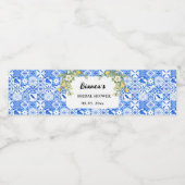 レモンブルー地中海のタイタリアンイル結婚ス ペットボトルラベル (シングルラベル)