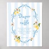 レモンブルー地中海のボウズおむつラッフル ポスター (正面)