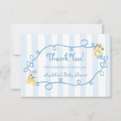 レモンブルー地中海のボウズサンキューカード サンキューカード (正面)